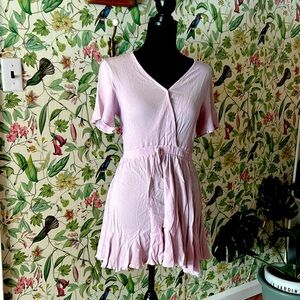 Lavender Frilly Dress Blue blush anthro